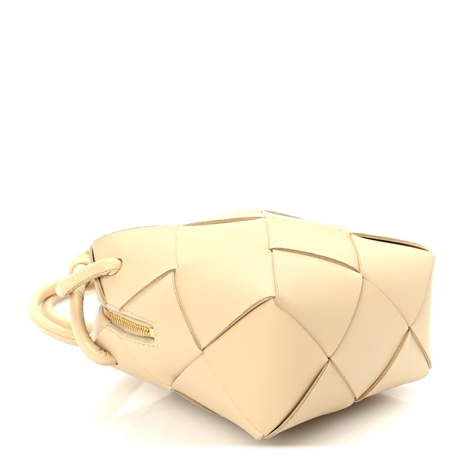 Lambskin Maxi Intrecciato Mini Cassette Camera Bag  Porridge