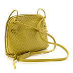 Nappa Intrecciato Nodini Crossbody Messenger Green
