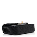 Caviar Quilted Mini Sweetheart Rectangular Flap Black