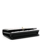 Lambskin Quilted Trendy CC Wallet On Chain WOC Black