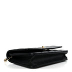 Caviar Quilted CC Turnlock Wallet On Chain WOC Black