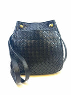 BOTTEGA VENETA Black Leather Handbag