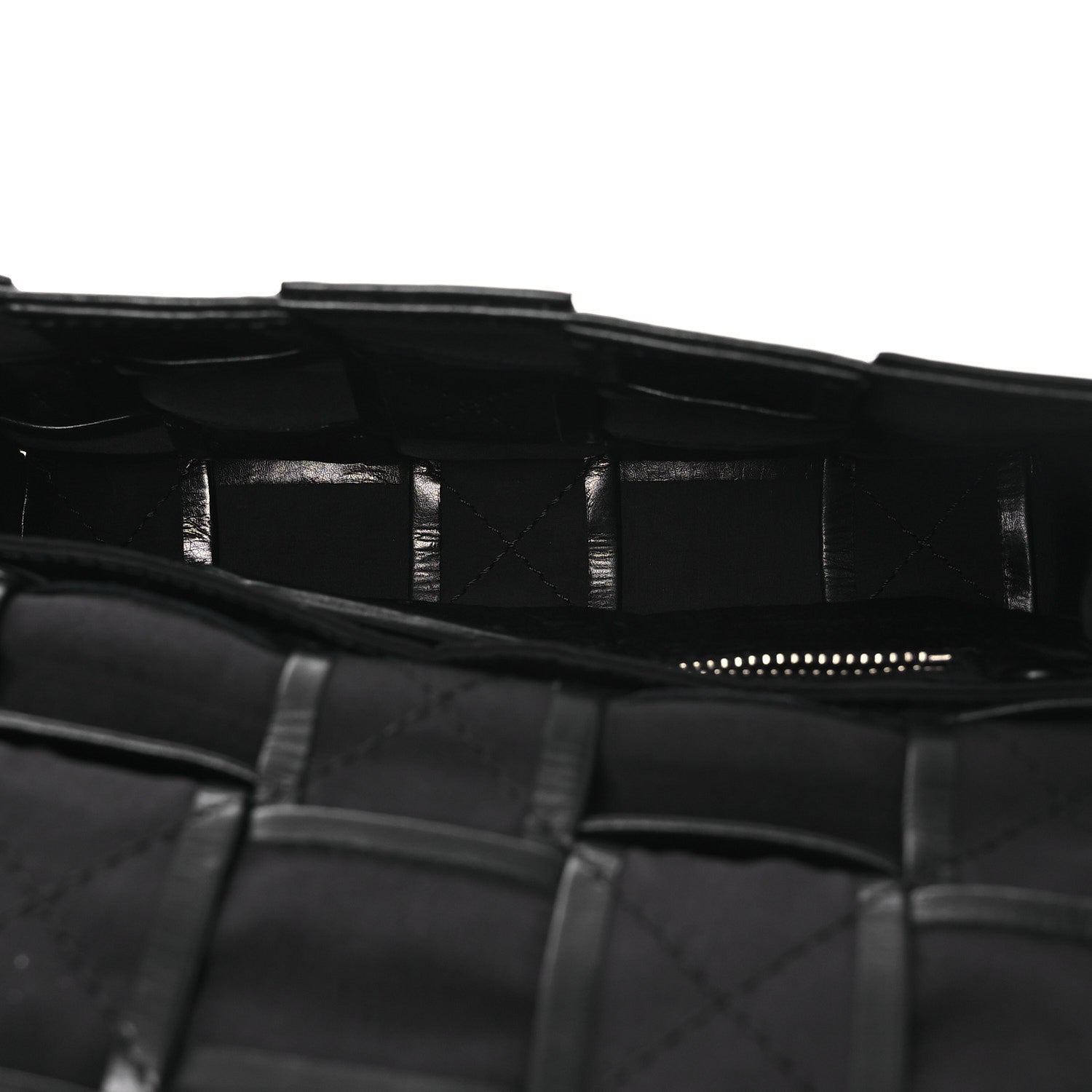 Paper Calfskin Maxi Intrecciato Small Cassette Crossbody Bag Black