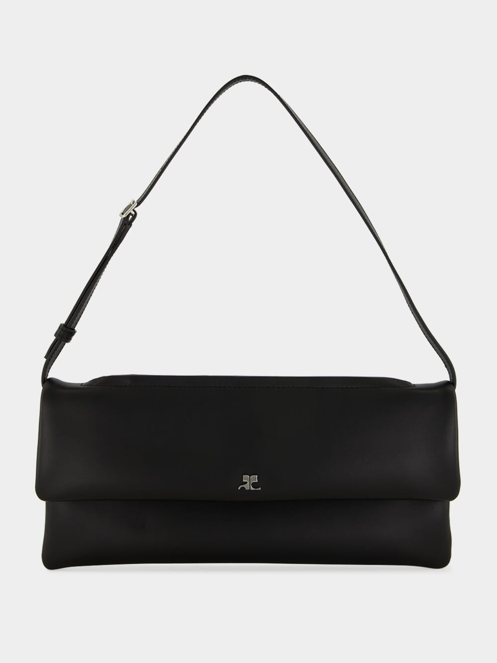 Black Leather Cuff Clutch