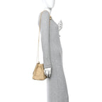 Nappa Maxi Intrecciato Small Cassette Bucket Bag Porridge