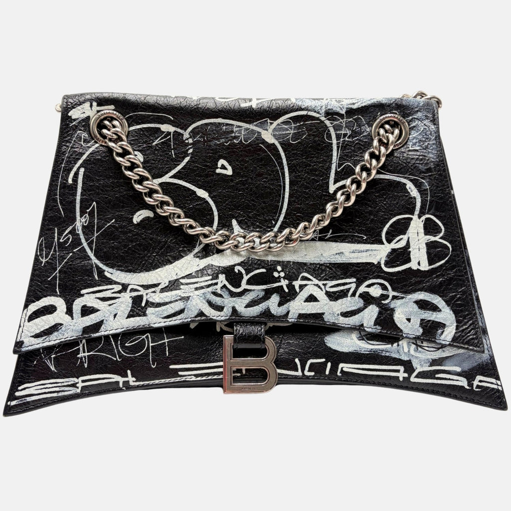 Agneau Arena Black Graffiti Crush Chain Medium