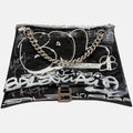 Agneau Arena Black Graffiti Crush Chain Medium