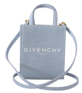 Givenchy Blue Coated Canvas Vertical Cloud Mini Shoulder Women's Bag