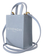 Givenchy Blue Coated Canvas Vertical Cloud Mini Shoulder Women's Bag