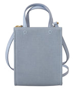 Givenchy Blue Coated Canvas Vertical Cloud Mini Shoulder Women's Bag