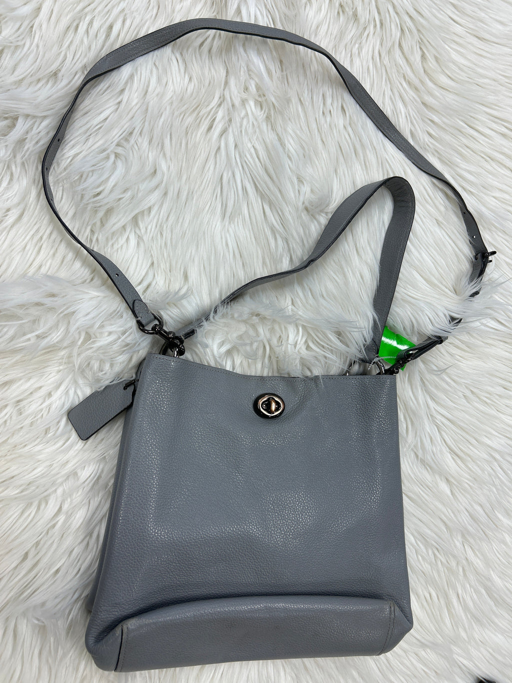 Handbag Designer By Coach In Grey, Size:Large