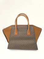 Handbag Designer By Michael Kors In Brown, Size:Large