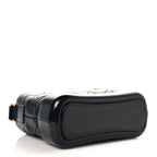 Aged Calfskin Quilted Small Gabrielle Hobo Black