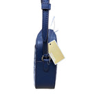 Handbag Designer By Michael Kors In Blue & White, Size:Small