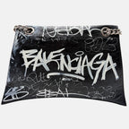Agneau Arena Black Graffiti Crush Chain Medium