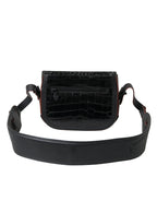 Balenciaga Black Exotic Leather Shoulder Crossbody Camera Women's Bag