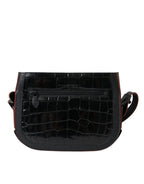 Balenciaga Black Exotic Leather Shoulder Crossbody Camera Women's Bag