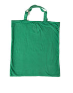 Prada Green Jersey Fabric Logo Shoulder Shopping Tote Shopping Women's Bag