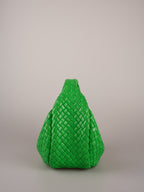 Bottega Veneta Green Mini Padded Intreccio Leather Top Handle Bag