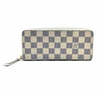 LOUIS VUITTON Cream, Purple Damier Wallet