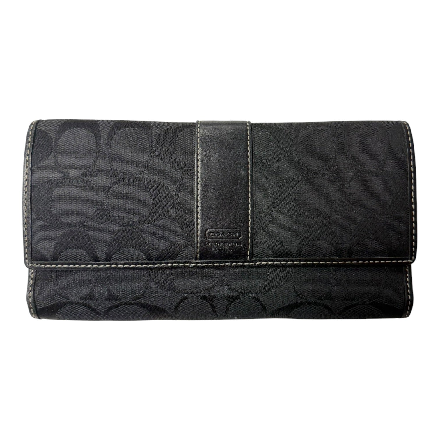 Wallet Designer By Coach In Black, Size:Large