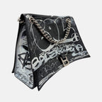 Agneau Arena Black Graffiti Crush Chain Medium