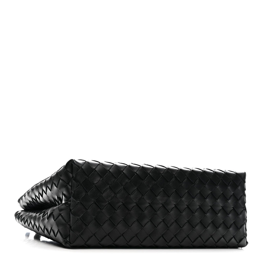 Nappa Intrecciato Medium Andiamo Shoulder Bag Black