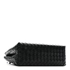 Nappa Intrecciato Medium Andiamo Shoulder Bag Black