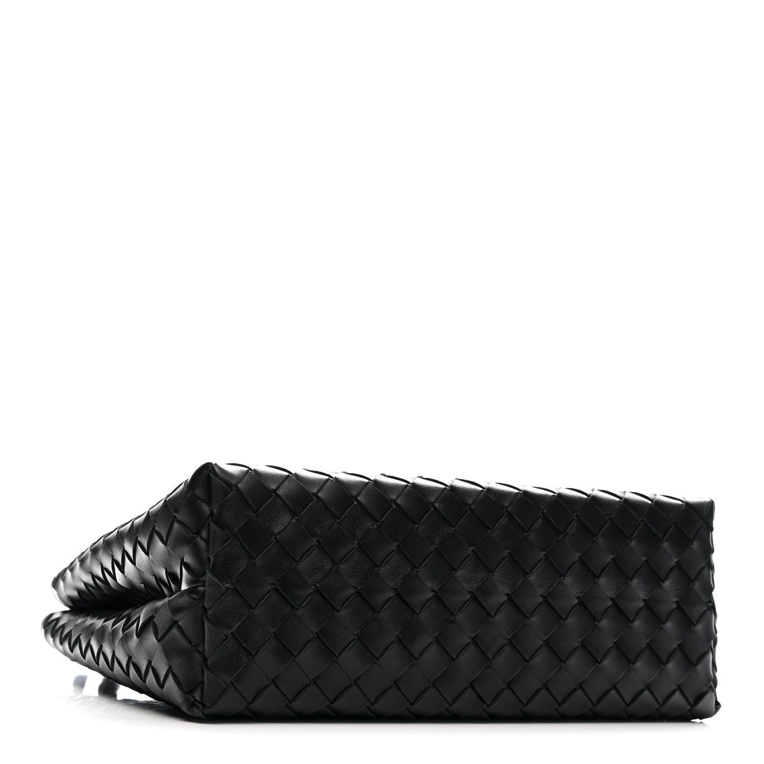 Nappa Intrecciato Medium Andiamo Shoulder Bag Black