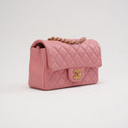 Chanel Pink Mini Rectangular Classic Flap Bag 2019