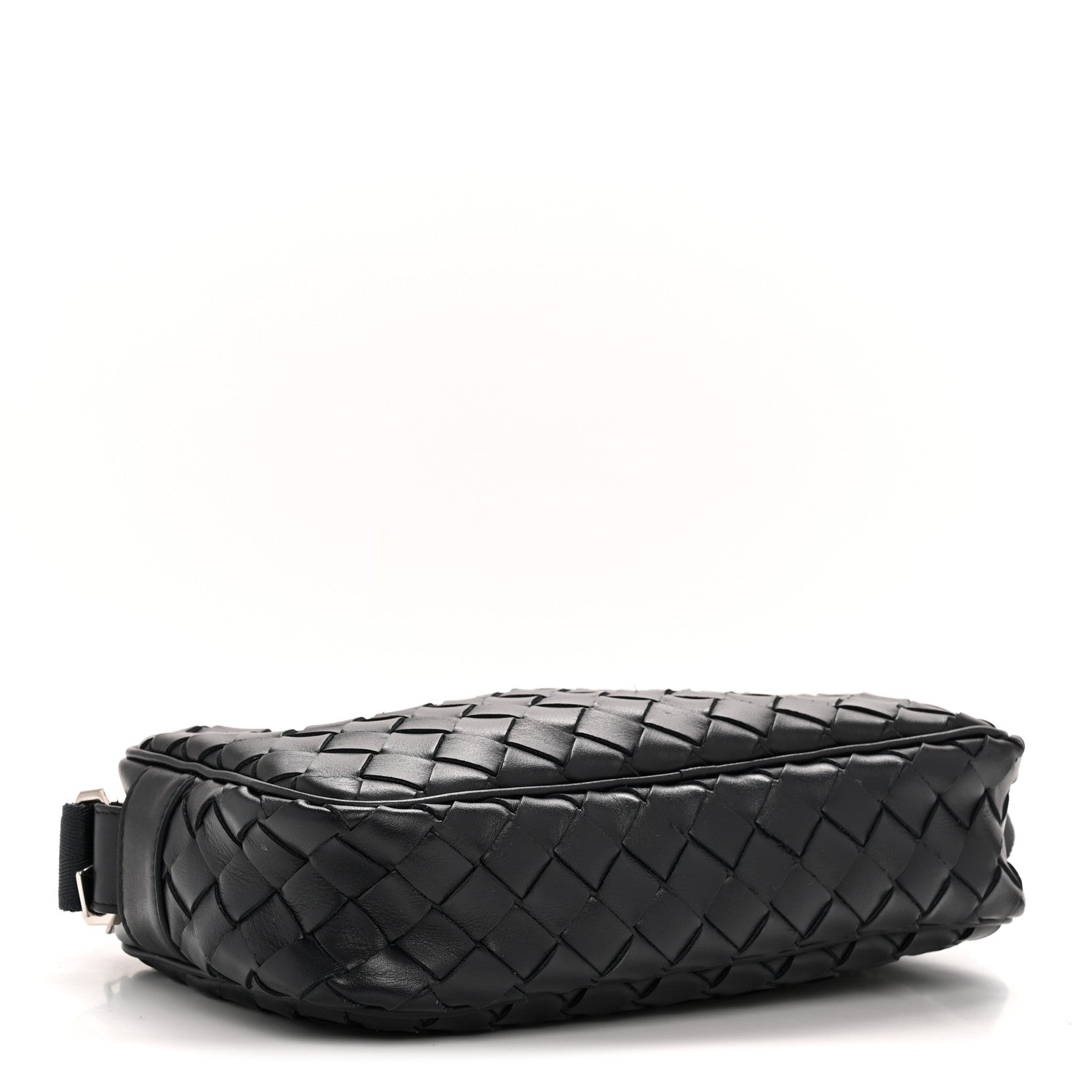 Calfskin Intrecciato Small Camera Bag Navy