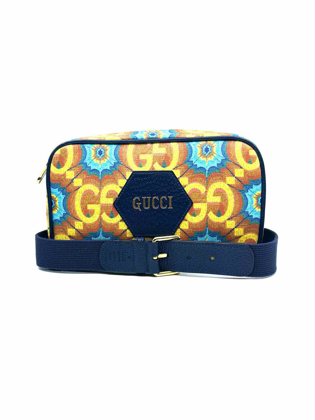 GUCCI 2007 LV Cup Solent Messenger Bag Red, Blue Coated canvas Waist Bag