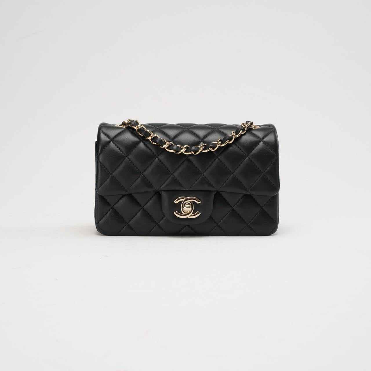 Chanel Black Mini Tangle Classic Flap Bag 2019