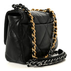 Lambskin Quilted Medium Chanel 19 Flap Black