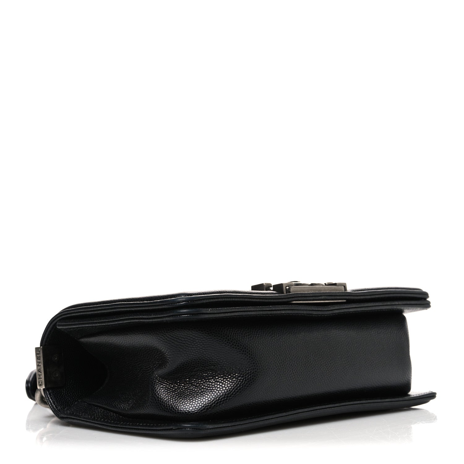 Caviar Quilted Small Boy Flap Black