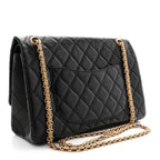 Aged Calfskin Quilted 2.55 Reissue 226 Flap Black