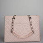 Chanel Pink Grand Shopping Tote Light Pink GST Bag in Caviar