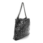 Printed Calfskin Quilted Chanel 22 Black
