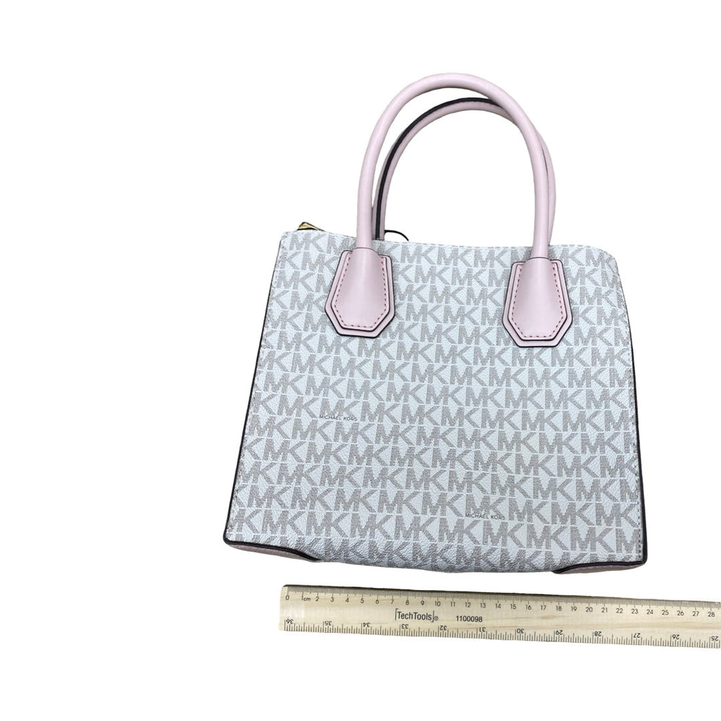 Handbag Designer By Michael Kors In Pink & White, Size:Small