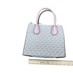Handbag Designer By Michael Kors In Pink & White, Size:Small