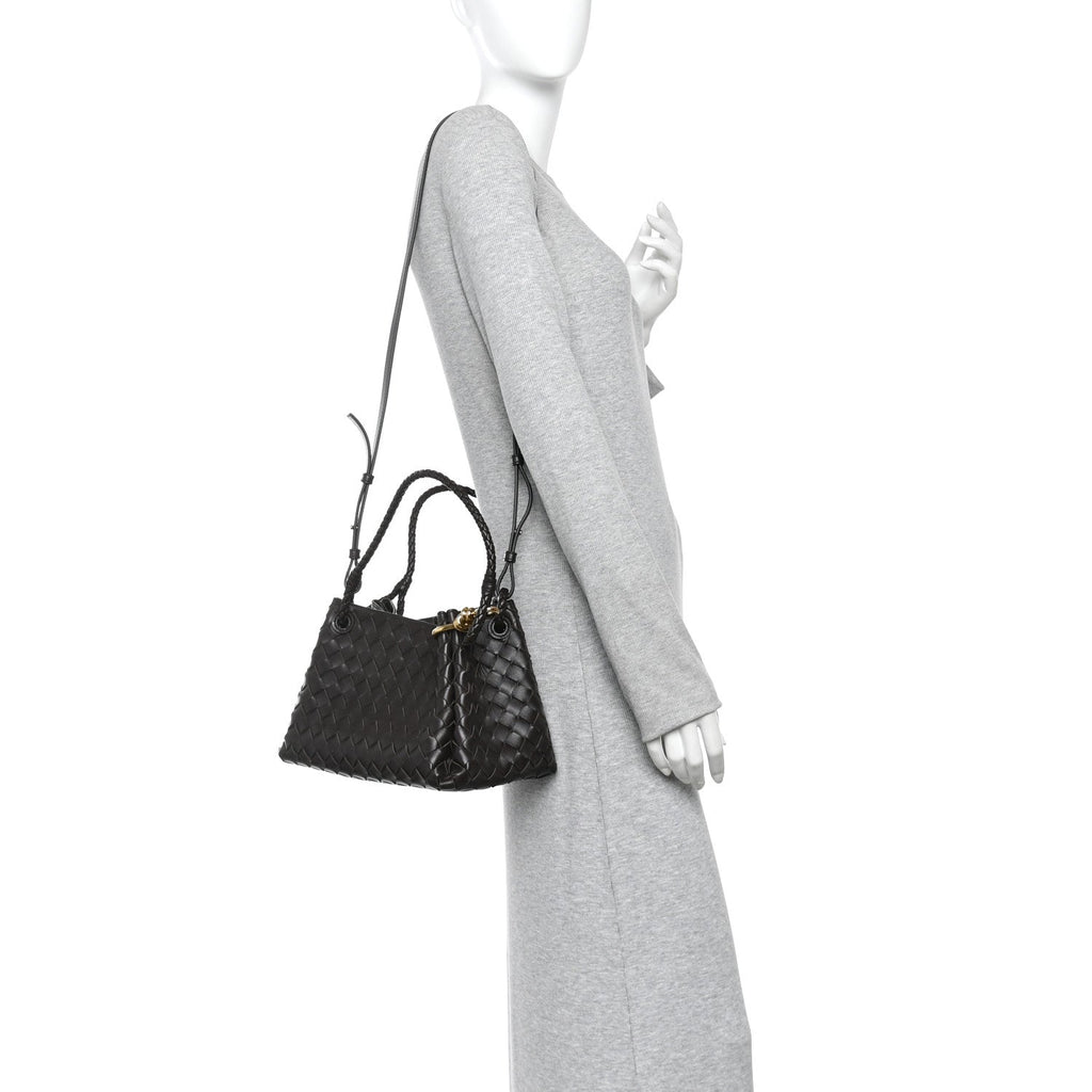 Nappa Intrecciato Medium Parachute Shoulder Bag Fondant