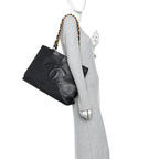 Lambskin CC Tote Black