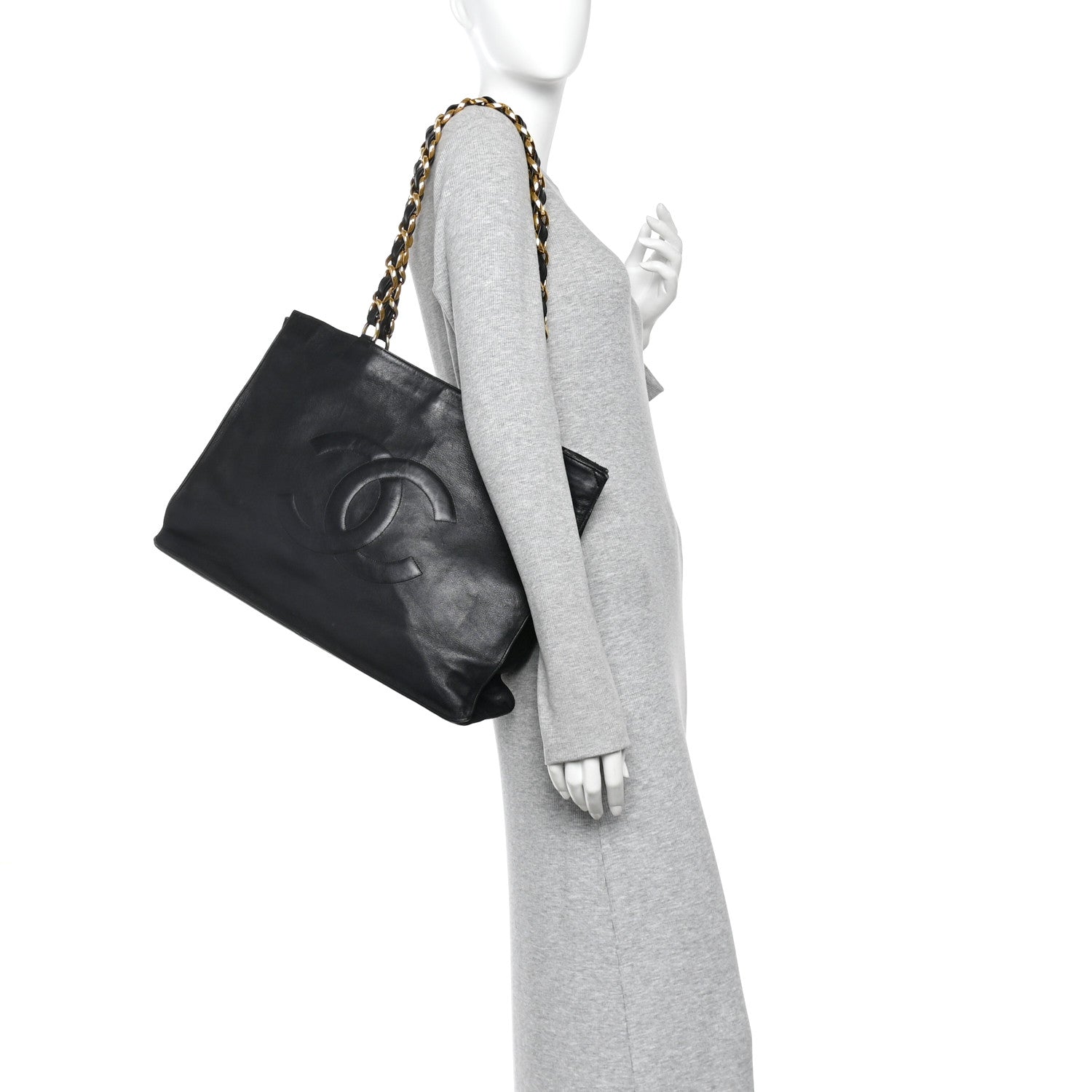 Lambskin CC Tote Black