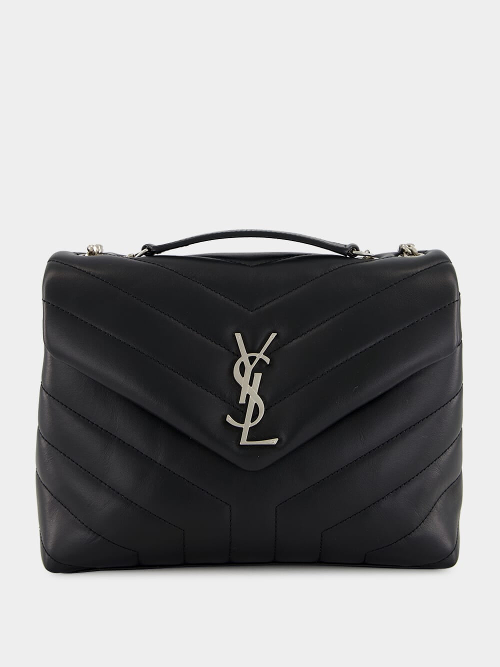Black Small Loulou Shoulder Bag