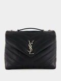 Black Small Loulou Shoulder Bag