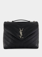 Black Small Loulou Shoulder Bag