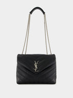 Black Small Loulou Shoulder Bag