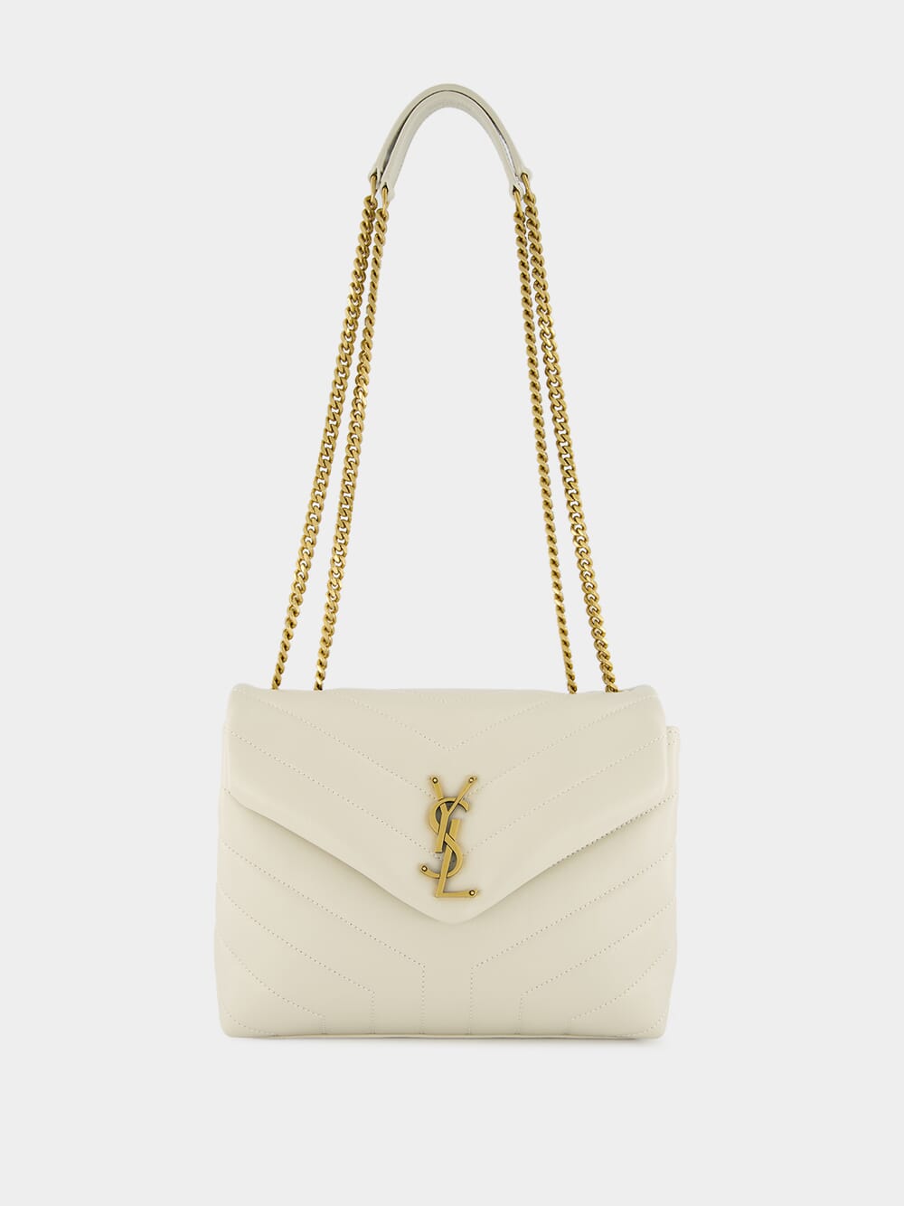 Loulou Vintage White Small Shoulder Bag