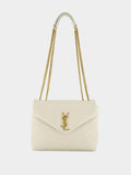 Loulou Vintage White Small Shoulder Bag