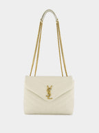 Loulou Vintage White Small Shoulder Bag